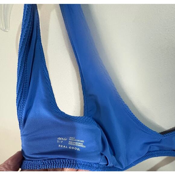 Aerie Blue Bikini Small Top and Medium High Cut Bottom S/M - Picture 8 of 9